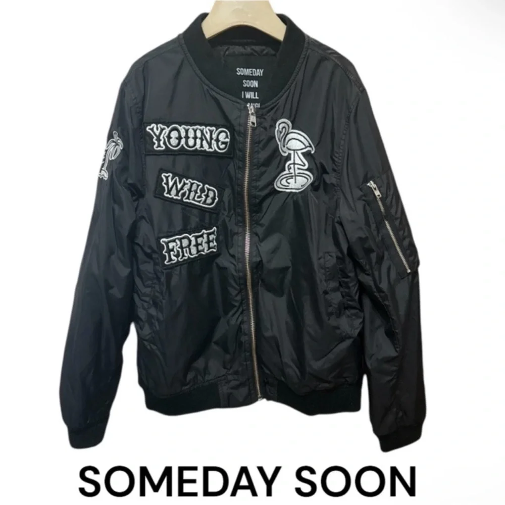 Authentic Someday Soon I will Change the world boys designer jacket sz 6